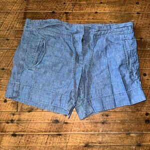 J Crew paper bag lightweight denim size 0 relaxed shorts